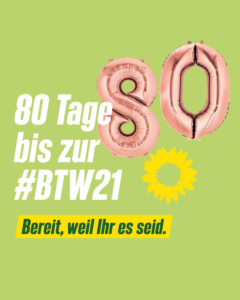 80 Tage bis zur Bundestagswahl