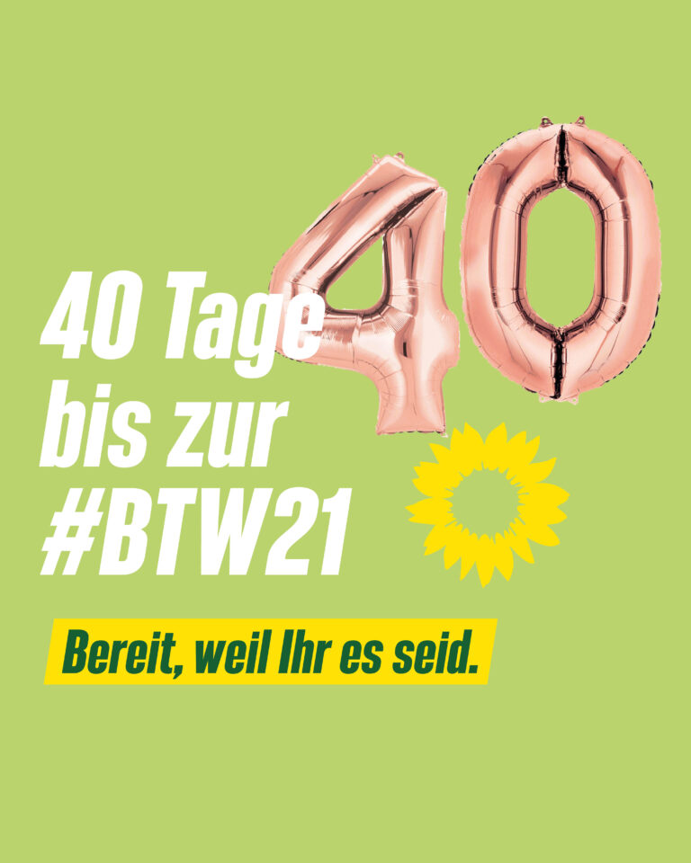 40 Tage bis zur Bundestagswahl