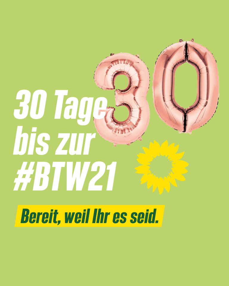 30 Tage bis zur Bundestagswahl