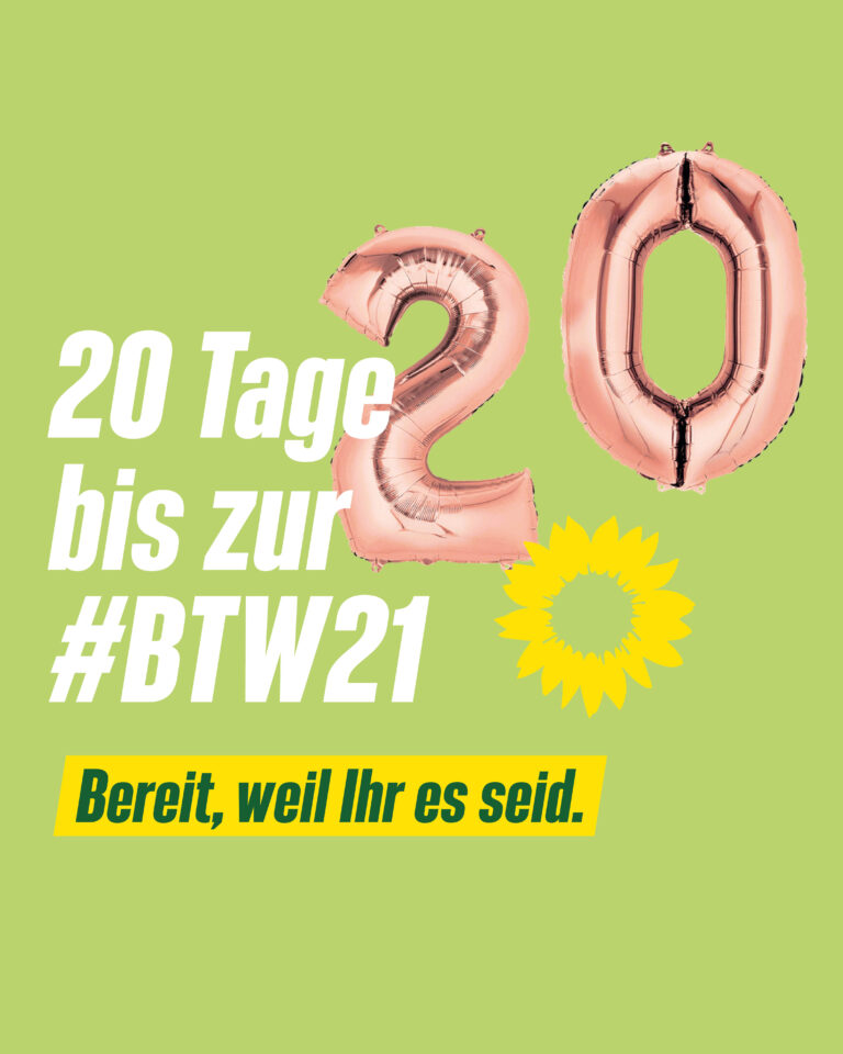 20 Tage bis zur Bundestagswahl